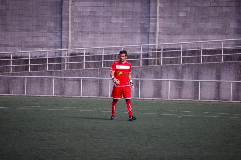 Portero del Coruxo en el campo de As Cancelas, cuando su equipo se midió al Compostela Portero del Coruxo en el campo de As Cancelas, cuando su equipo se midió al Compostela